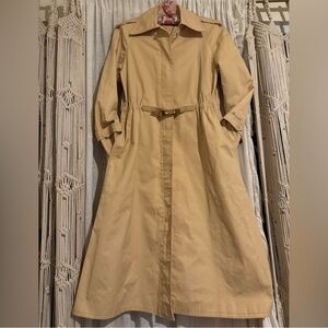 Vintage AQAYOGS Tan Trench Coat with Belt 1959-1960